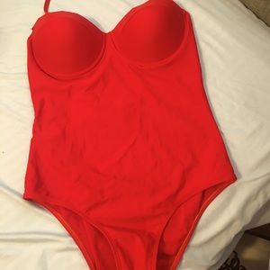 Red bathing suit